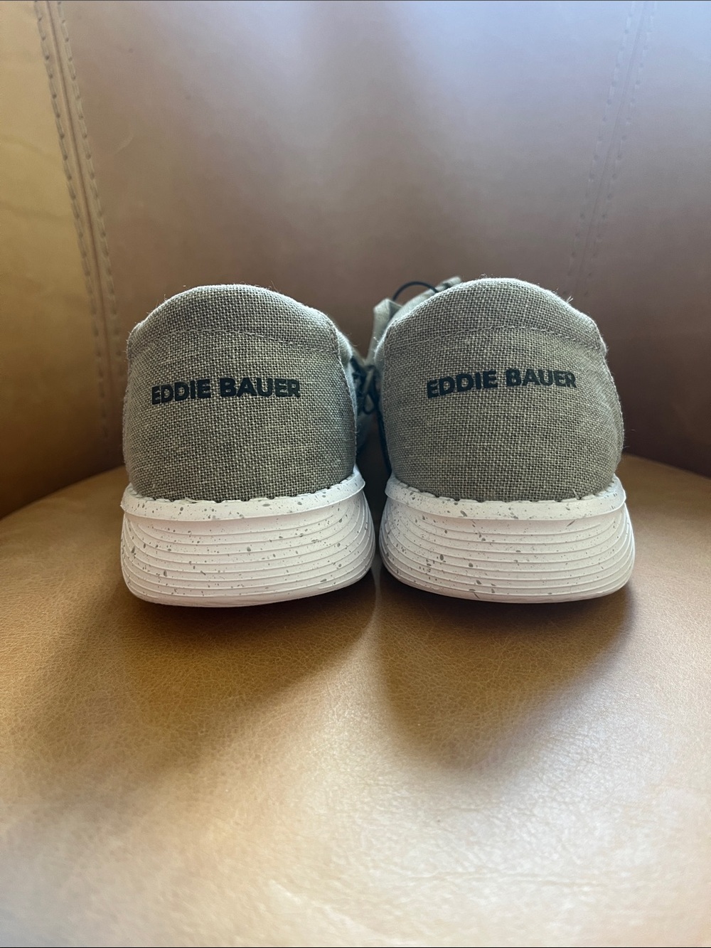 Eddie Bauer Women's Light Gray Canvas Slip-On Loafers - Picture 4 of 4